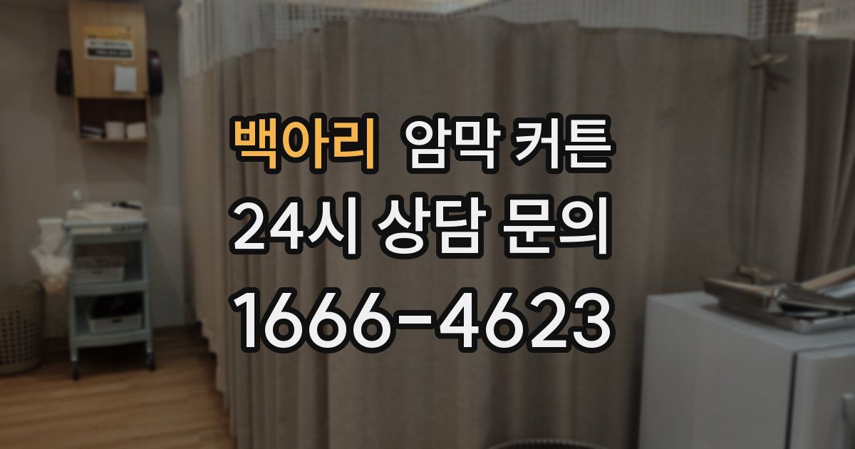 백아리 암막 커튼