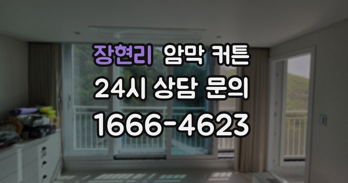 장현리 암막 커튼