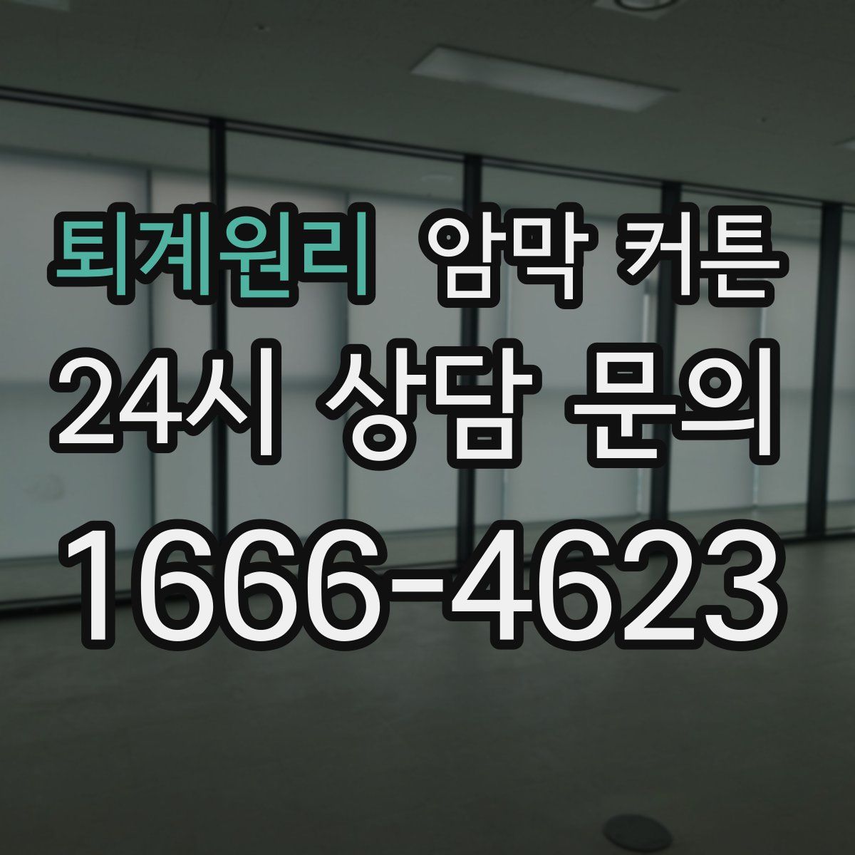 퇴계원리 암막 커튼