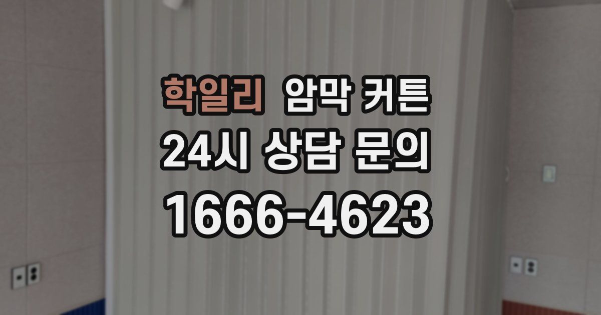 학일리 암막 커튼