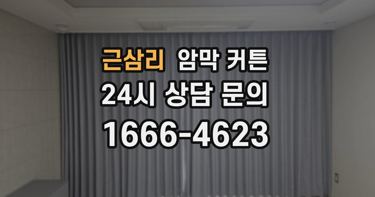 근삼리 암막 커튼