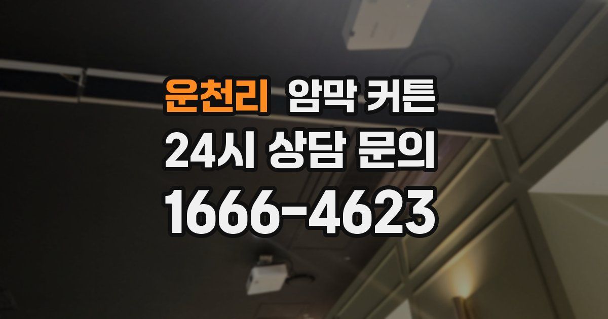 운천리 암막 커튼