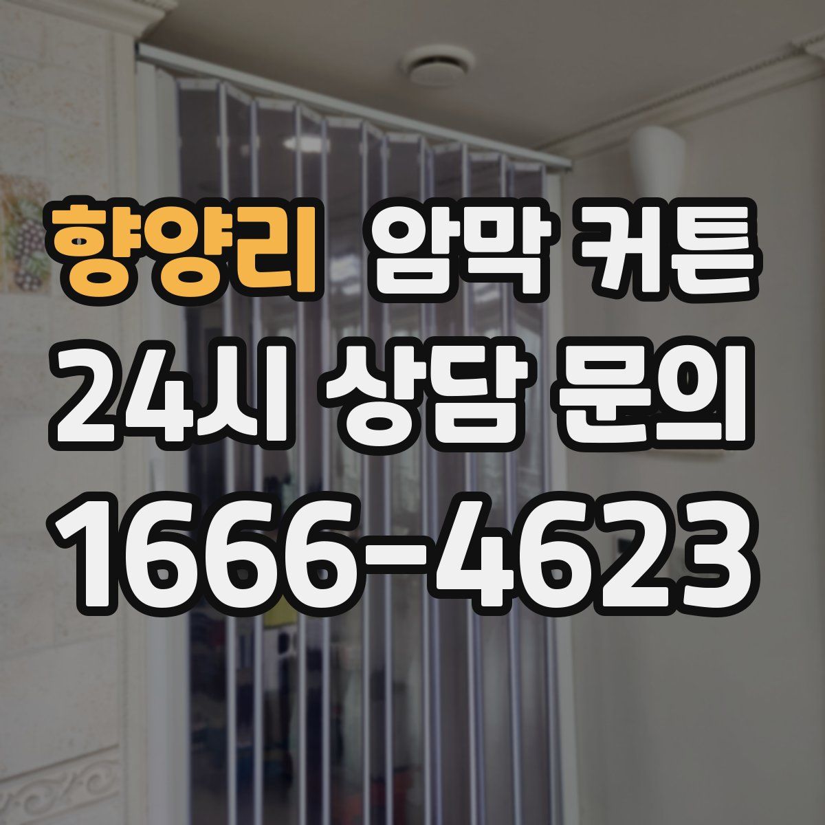 향양리 암막 커튼