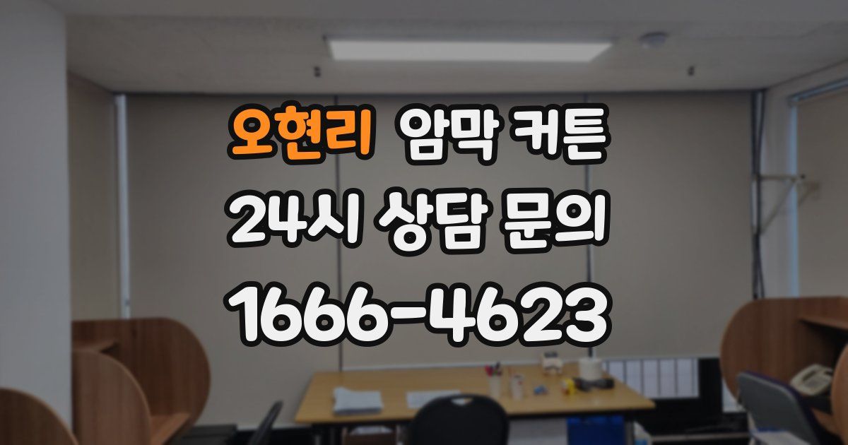 오현리 암막 커튼