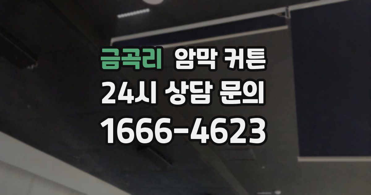금곡리 암막 커튼