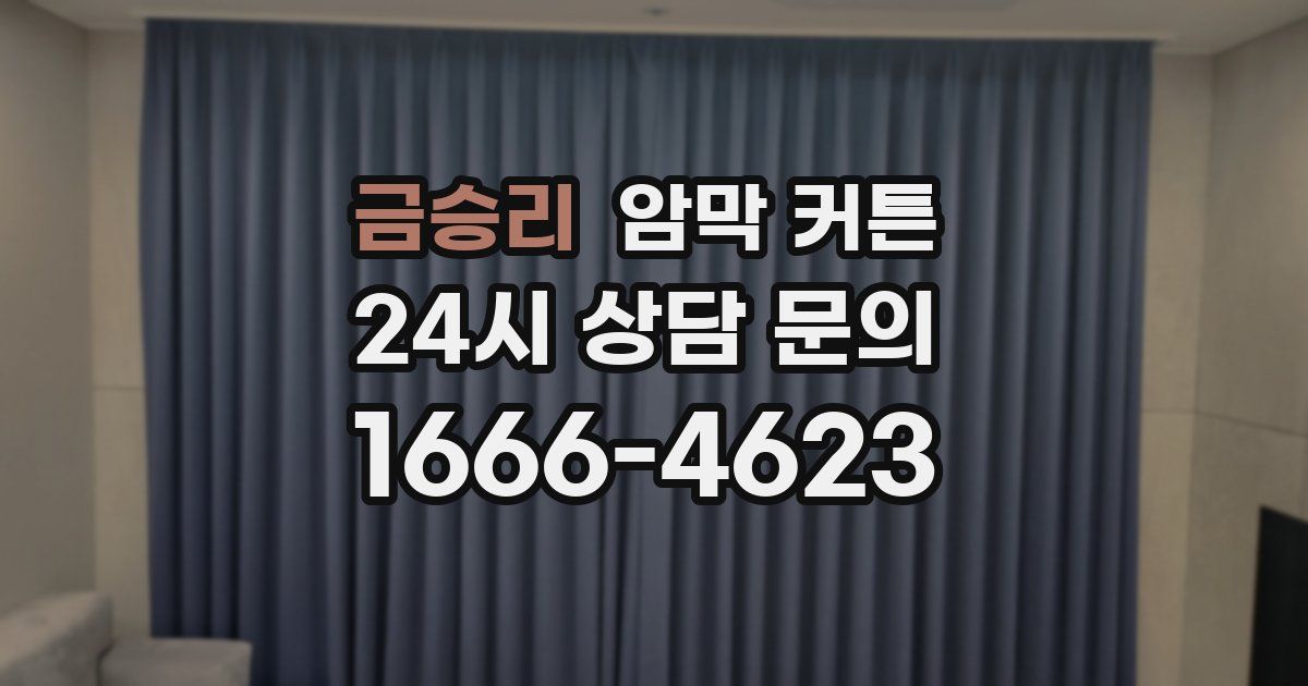 금승리 암막 커튼