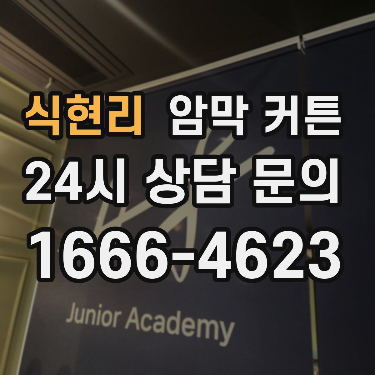 식현리 암막 커튼