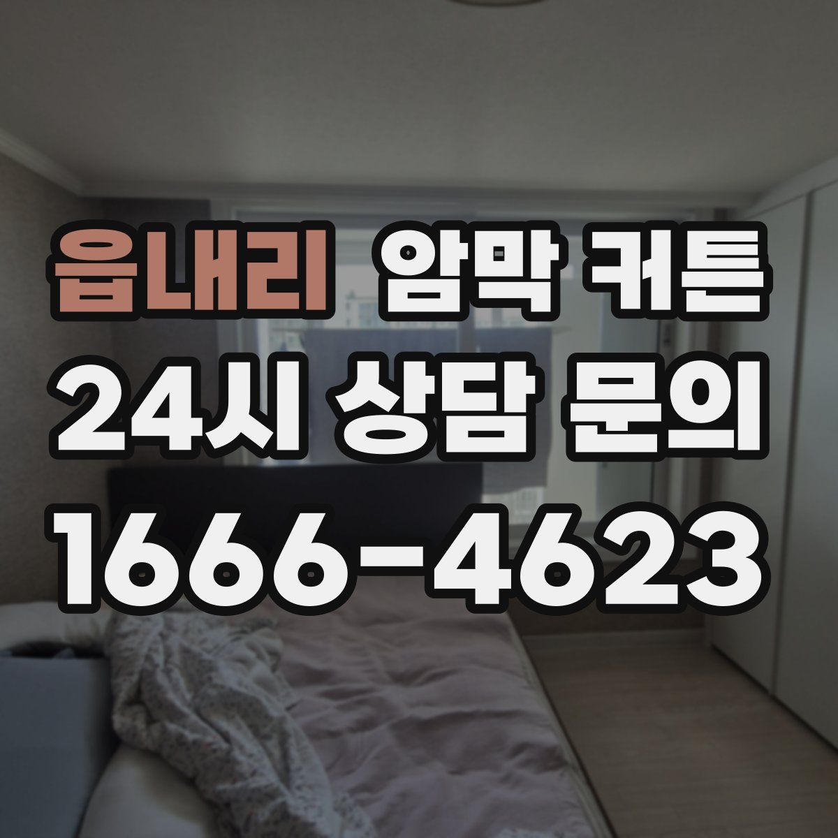 읍내리 암막 커튼