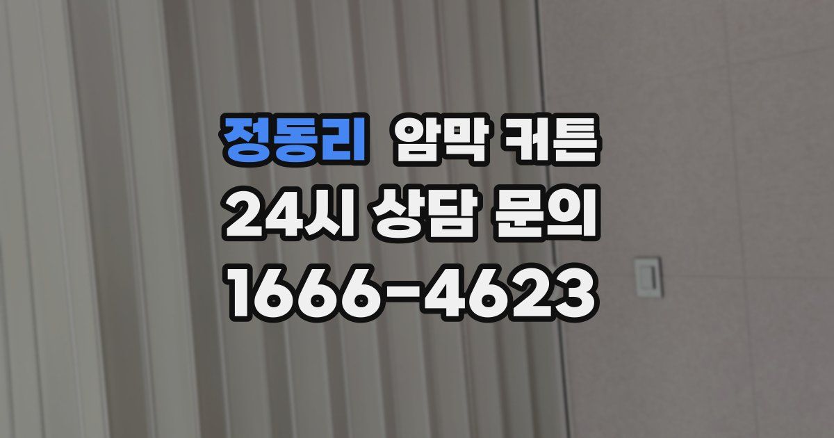 정동리 암막 커튼