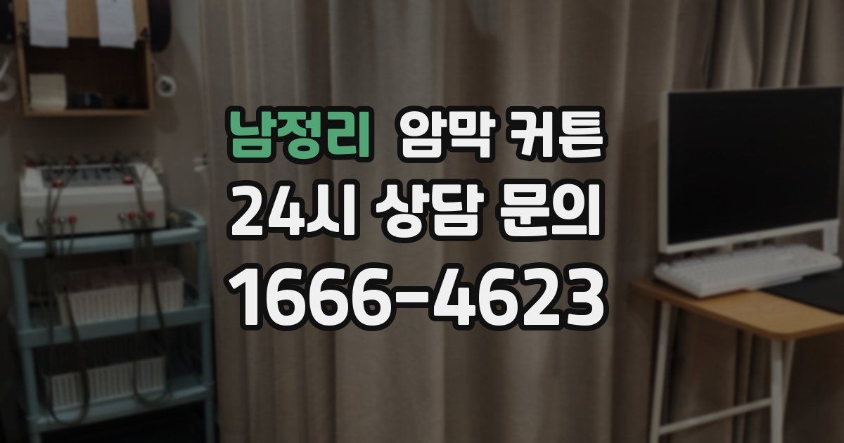 남정리 암막 커튼