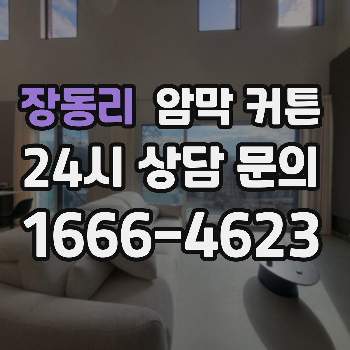 장동리 암막 커튼