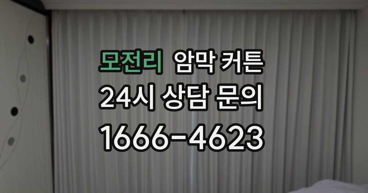 모전리 암막 커튼