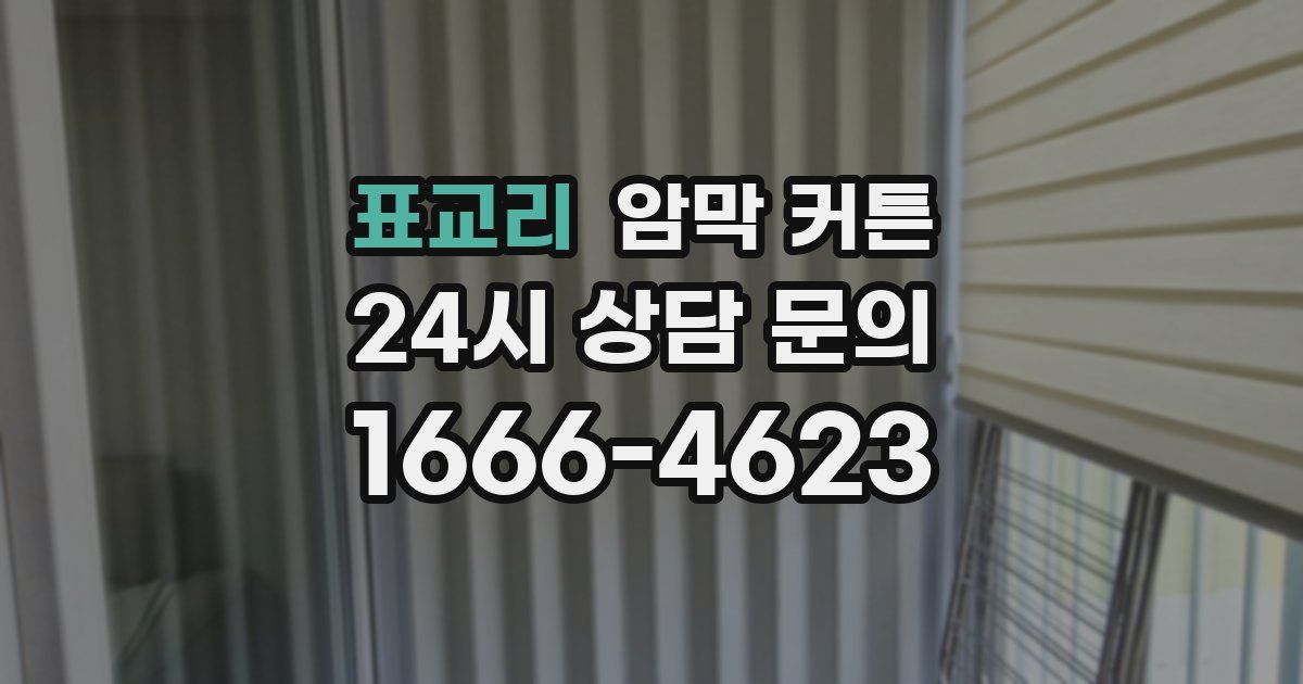 표교리 암막 커튼