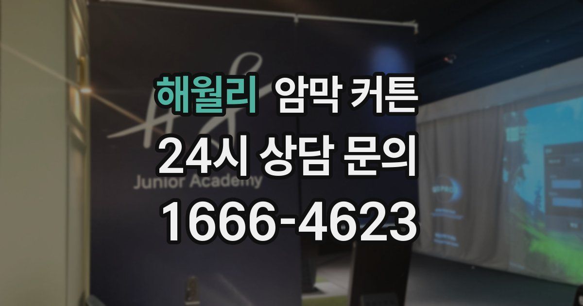 해월리 암막 커튼