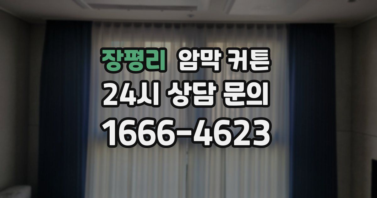 장평리 암막 커튼