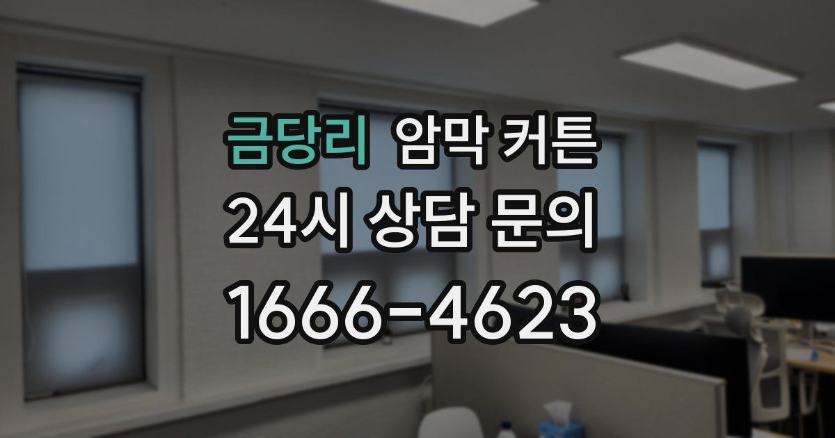 금당리 암막 커튼