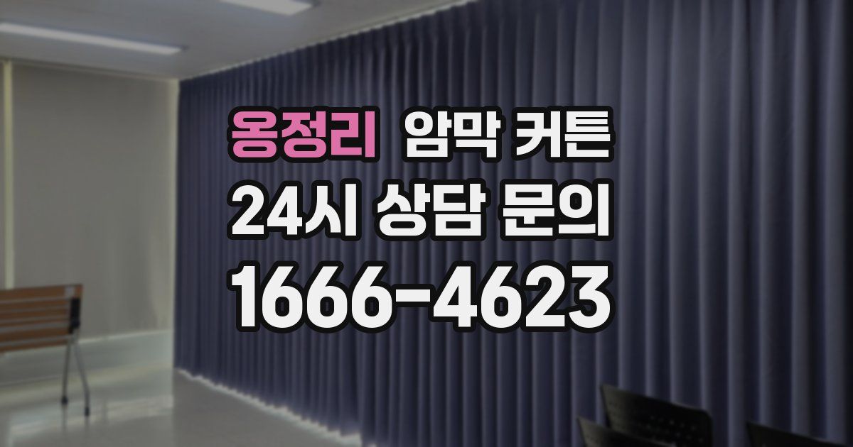 옹정리 암막 커튼