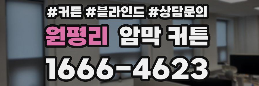 원평리 암막 커튼