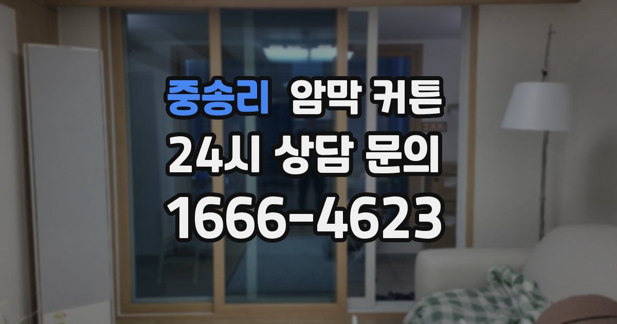 중송리 암막 커튼