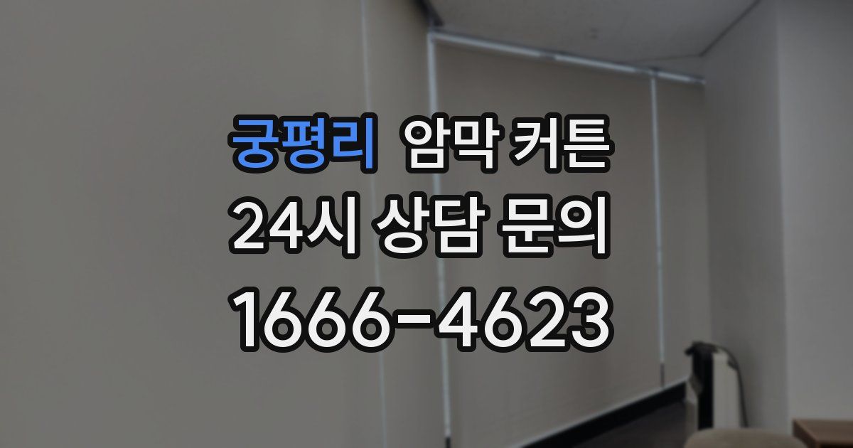 궁평리 암막 커튼