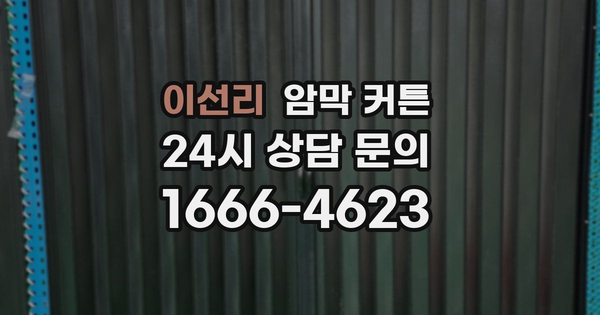 이선리 암막 커튼