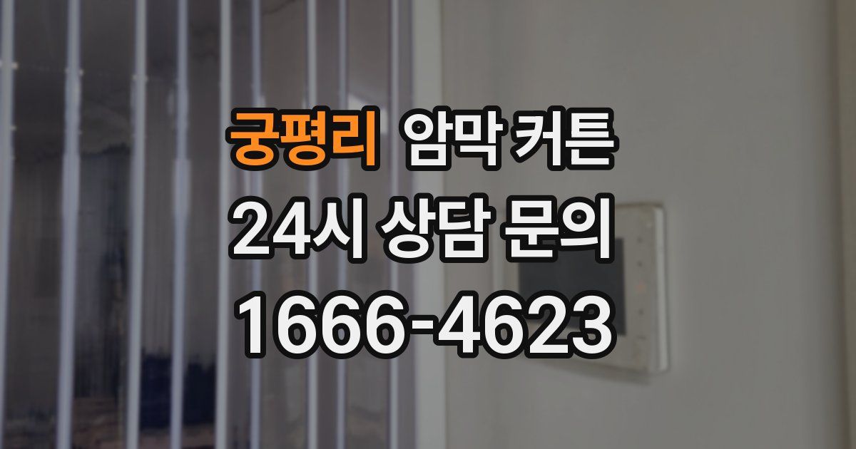궁평리 암막 커튼