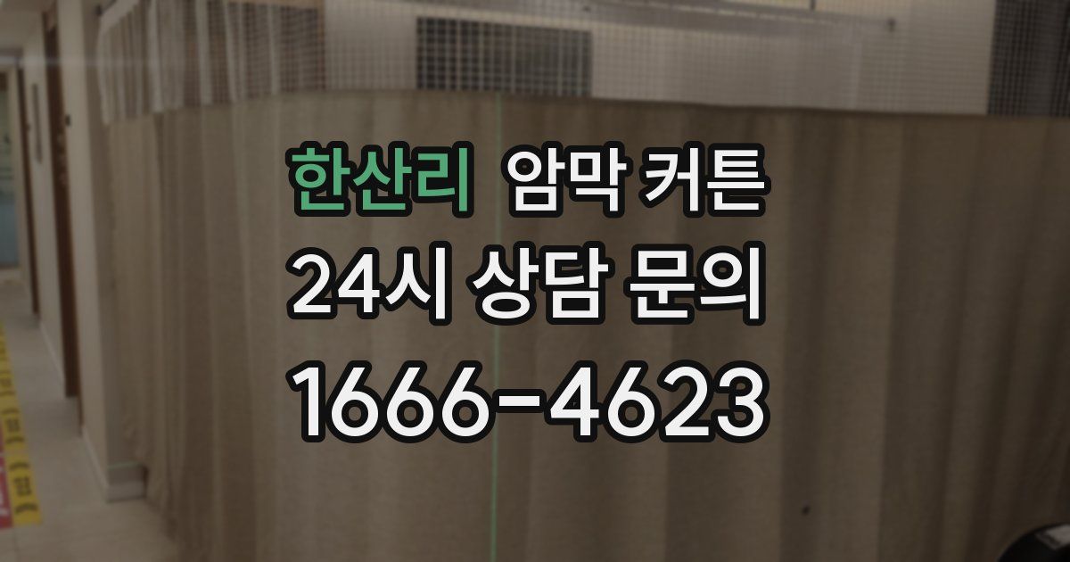 한산리 암막 커튼