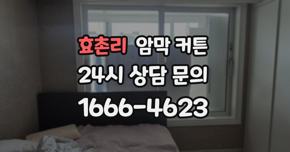 효촌리 암막 커튼