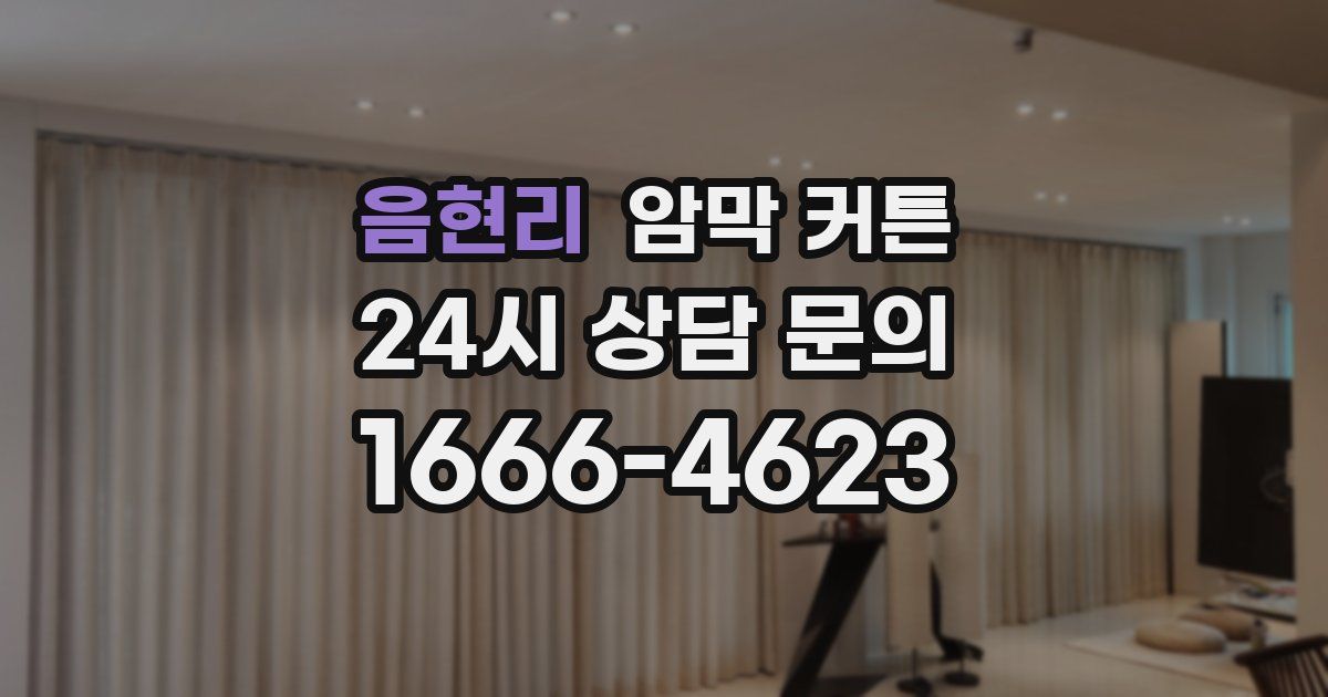 음현리 암막 커튼