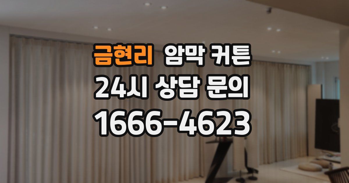 금현리 암막 커튼