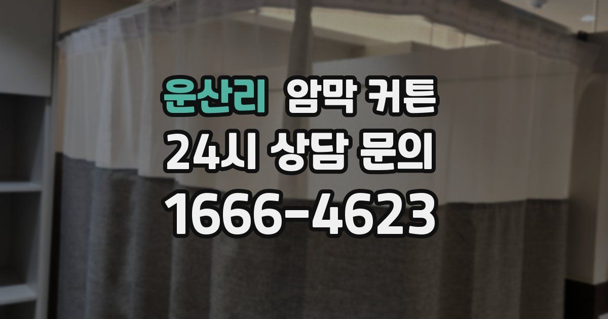 운산리 암막 커튼