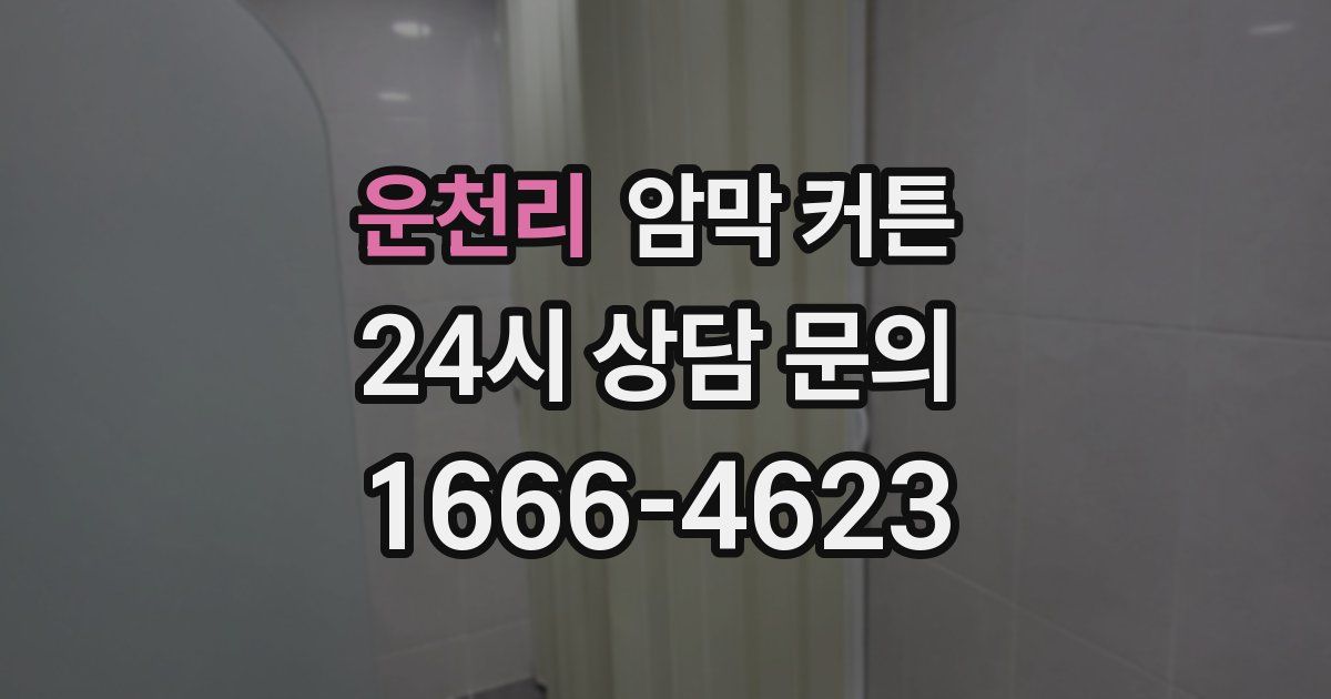 운천리 암막 커튼