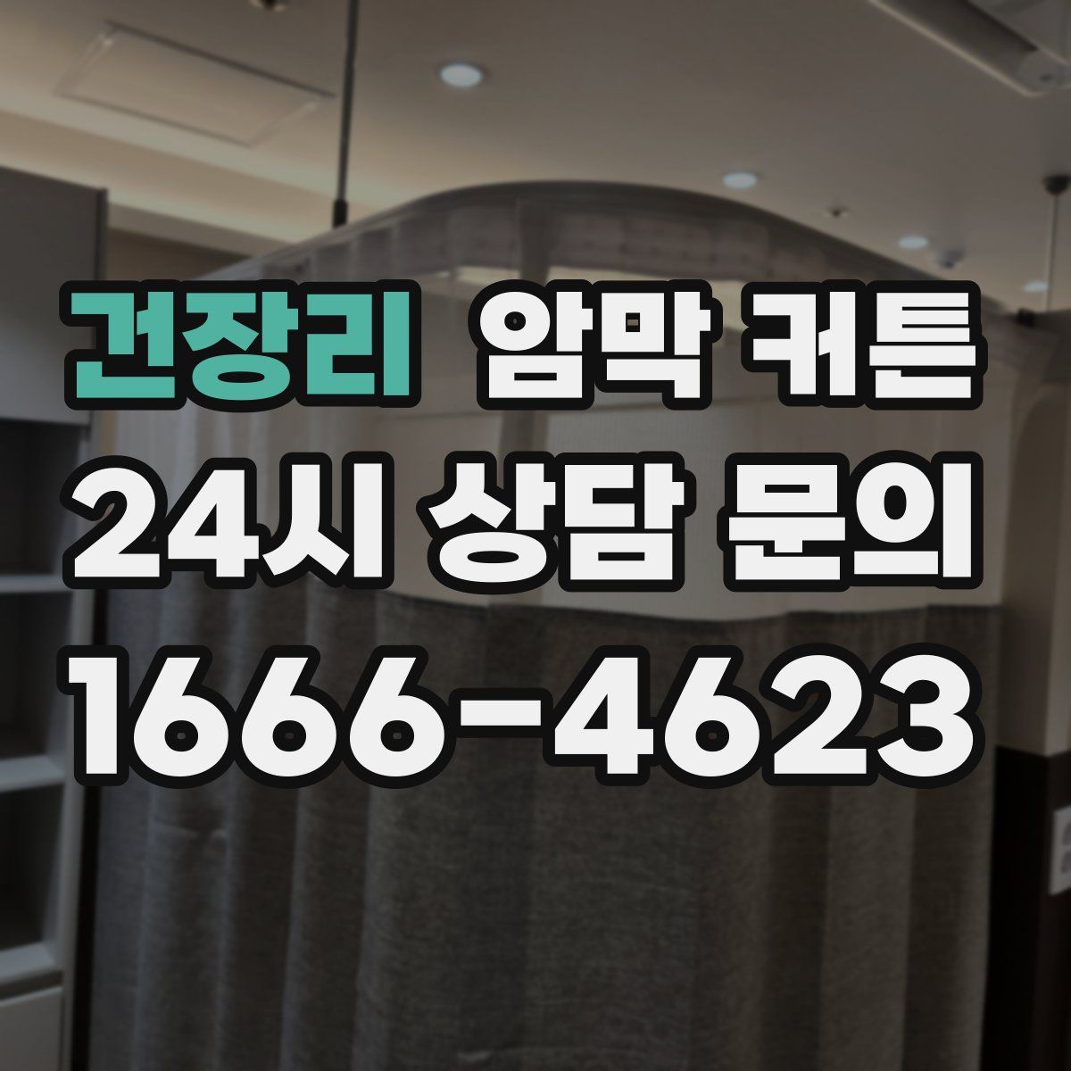 건장리 암막 커튼