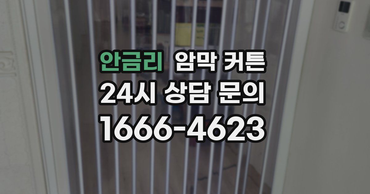 안금리 암막 커튼