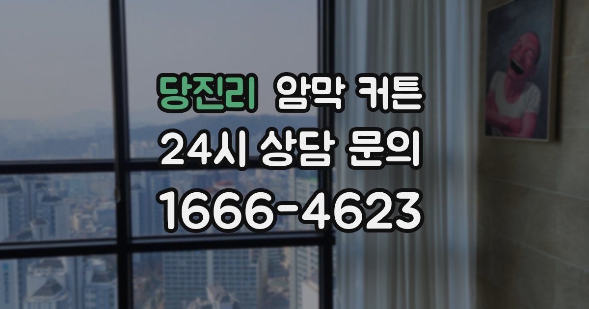 당진리 암막 커튼