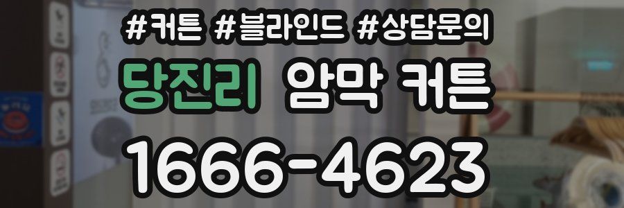 당진리 암막 커튼