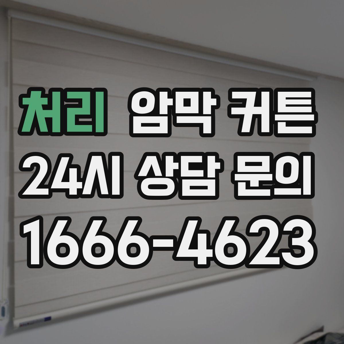 처리 암막 커튼