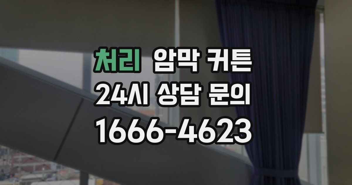 처리 암막 커튼