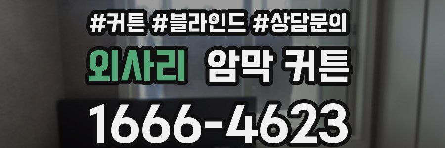외사리 암막 커튼
