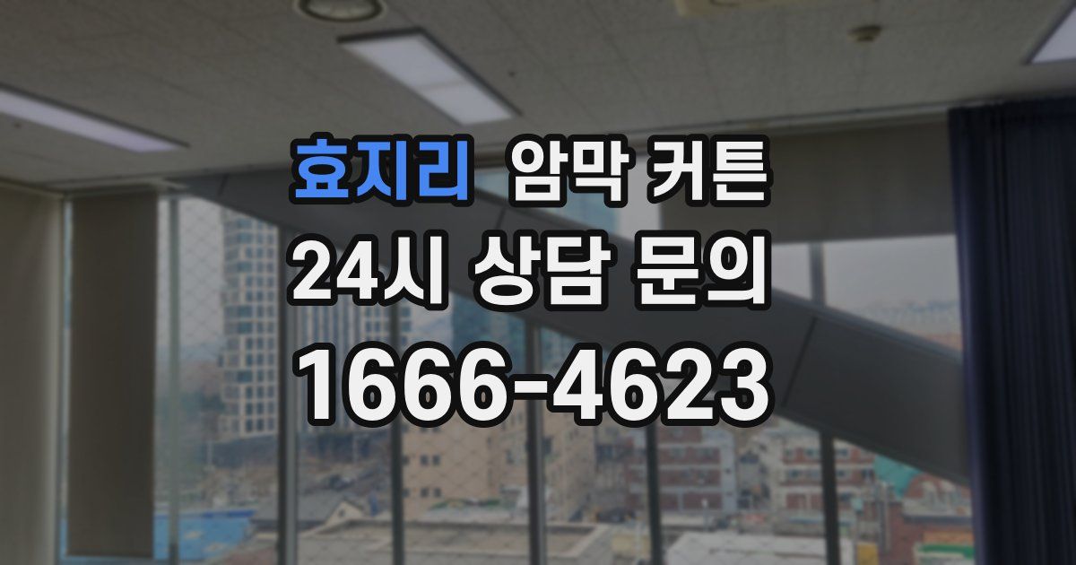 효지리 암막 커튼
