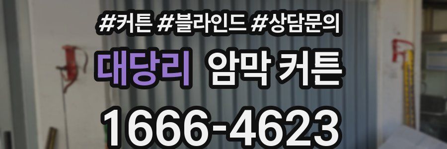 대당리 암막 커튼