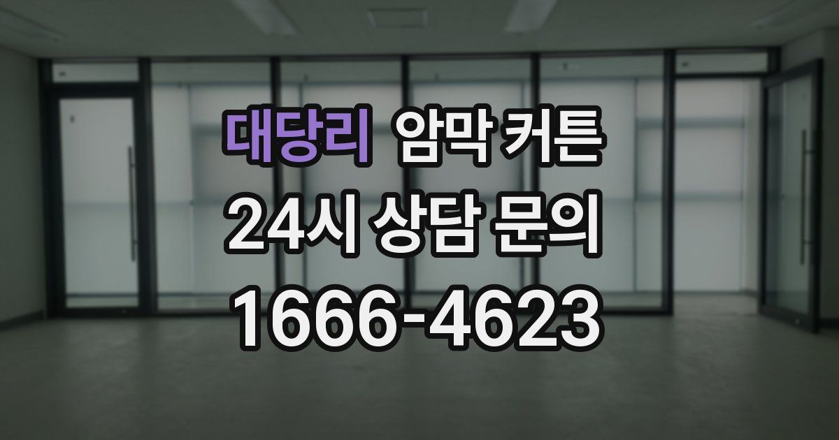 대당리 암막 커튼