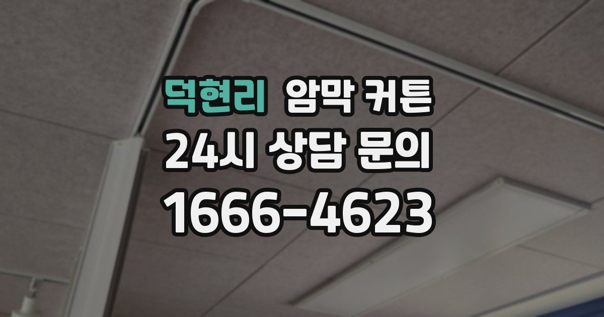 덕현리 암막 커튼