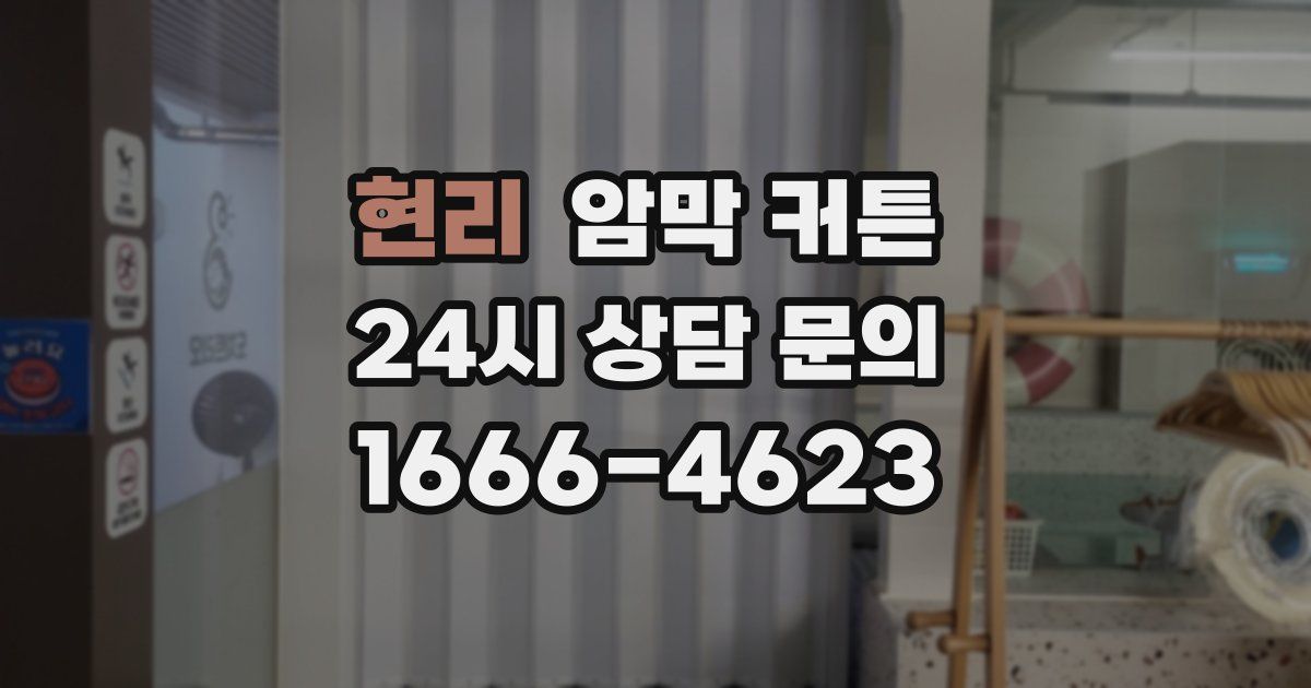 현리 암막 커튼