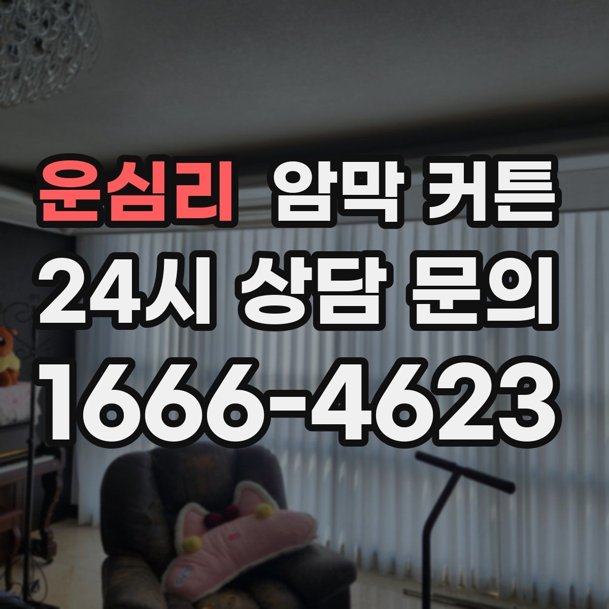 운심리 암막 커튼
