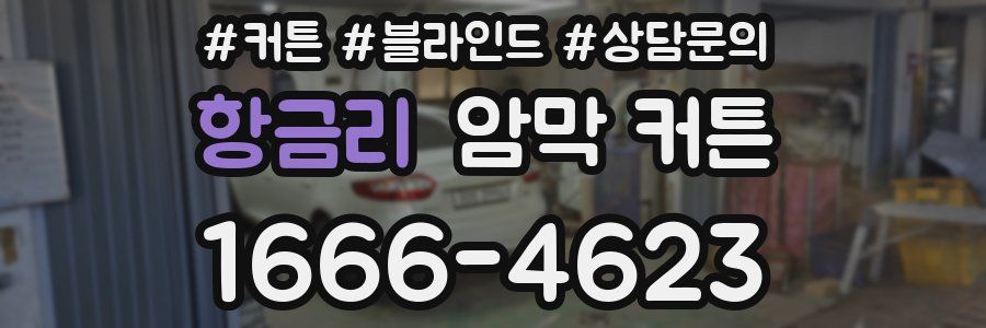 항금리 암막 커튼
