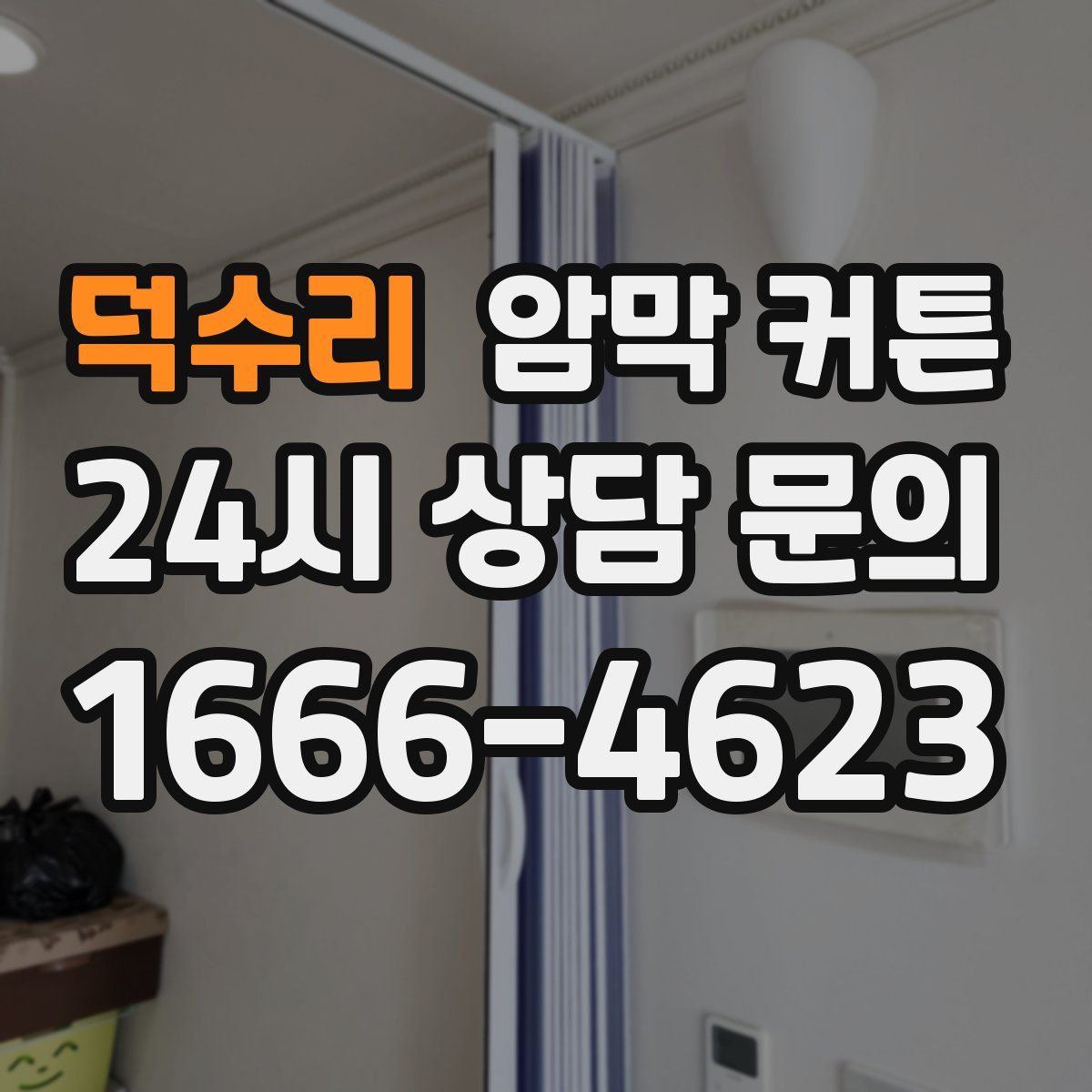 덕수리 암막 커튼