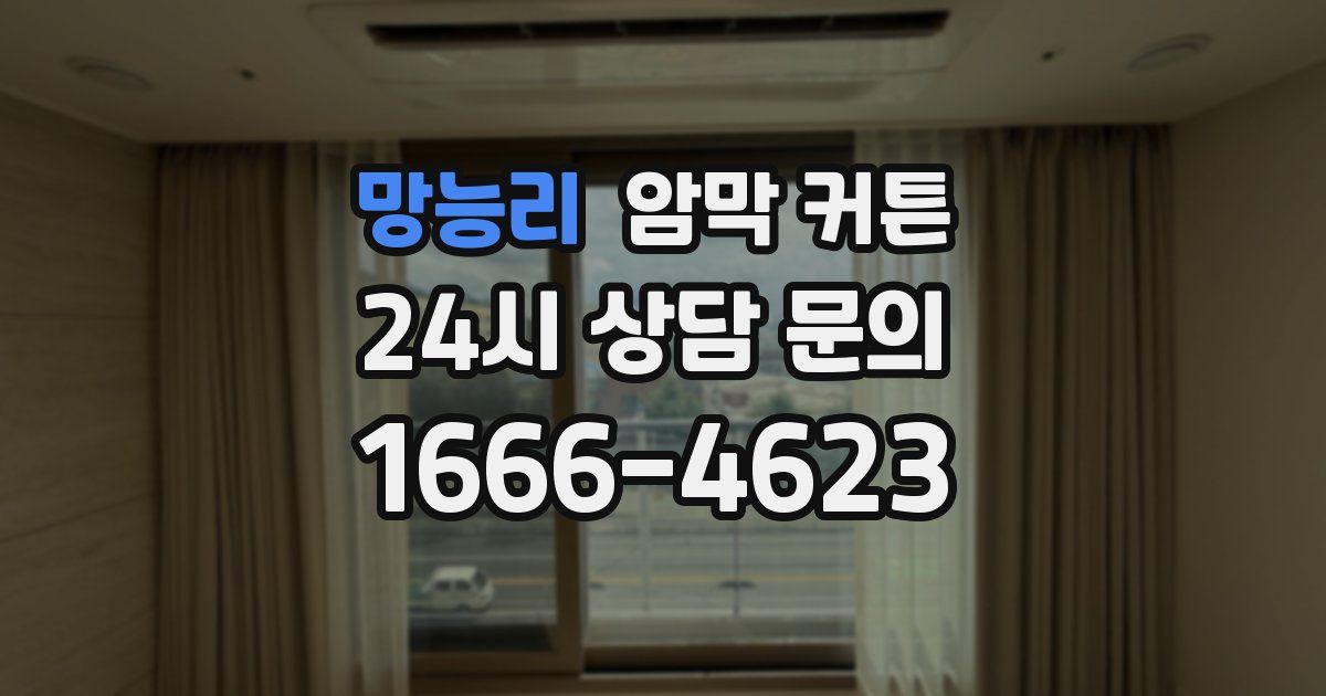 망능리 암막 커튼