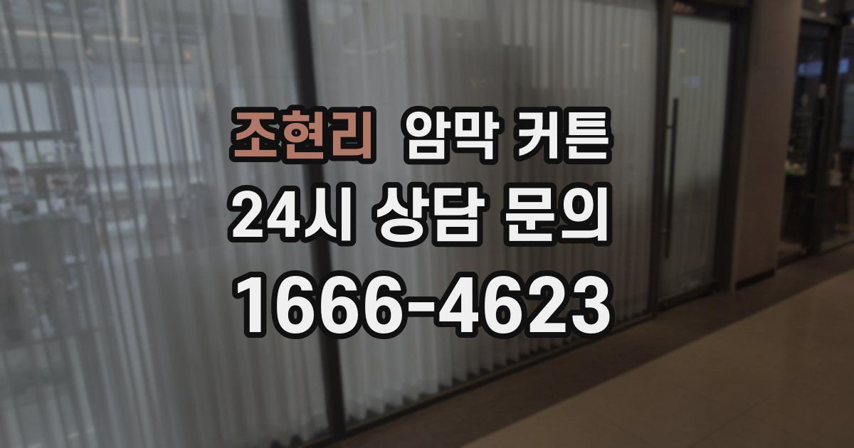 조현리 암막 커튼