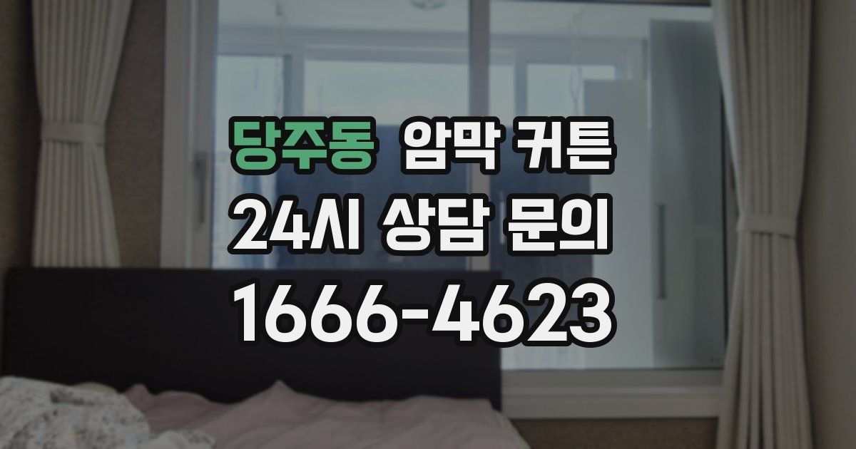 당주동 암막 커튼